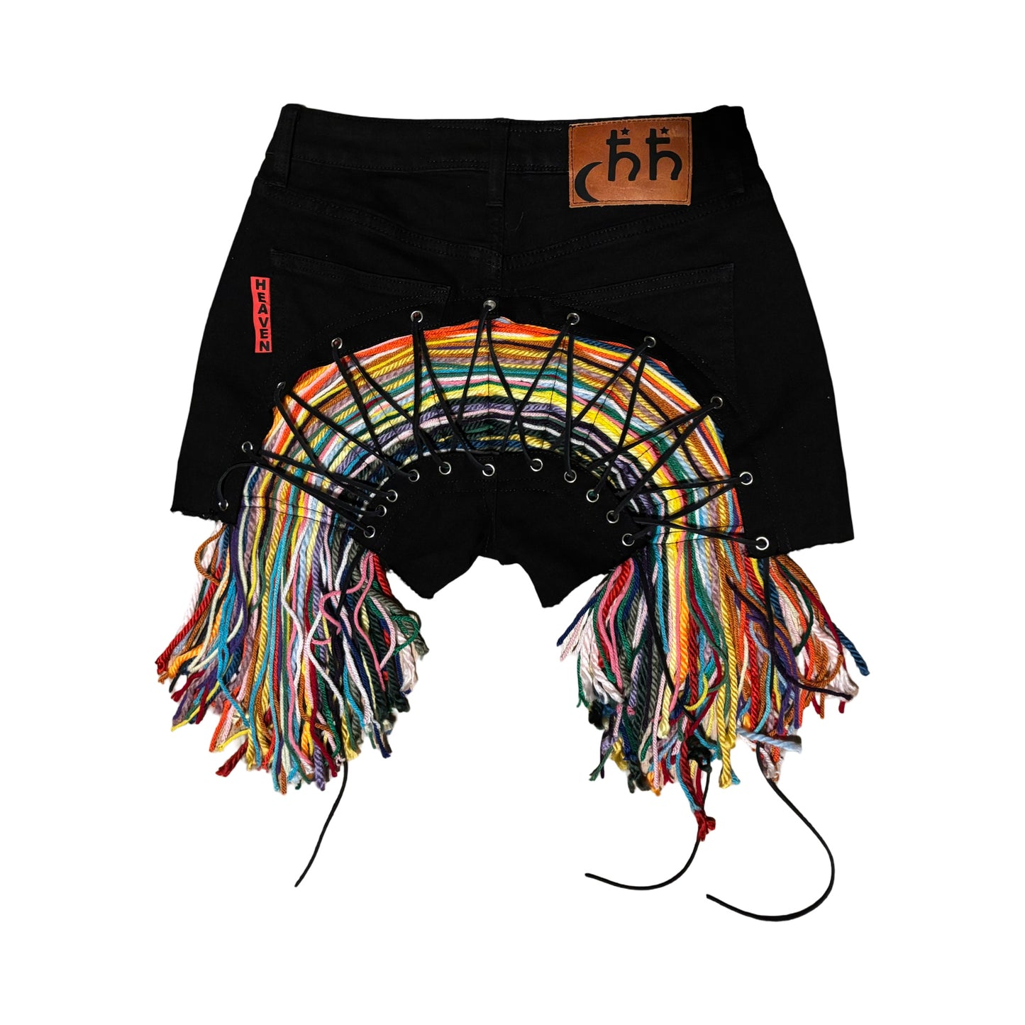 Black Multi Aux Shorts