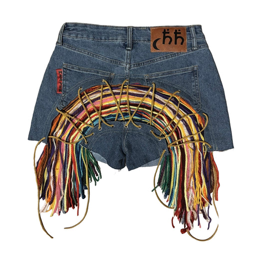 Light Wash Aux Shorts