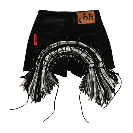 Black Vintage Aux Shorts